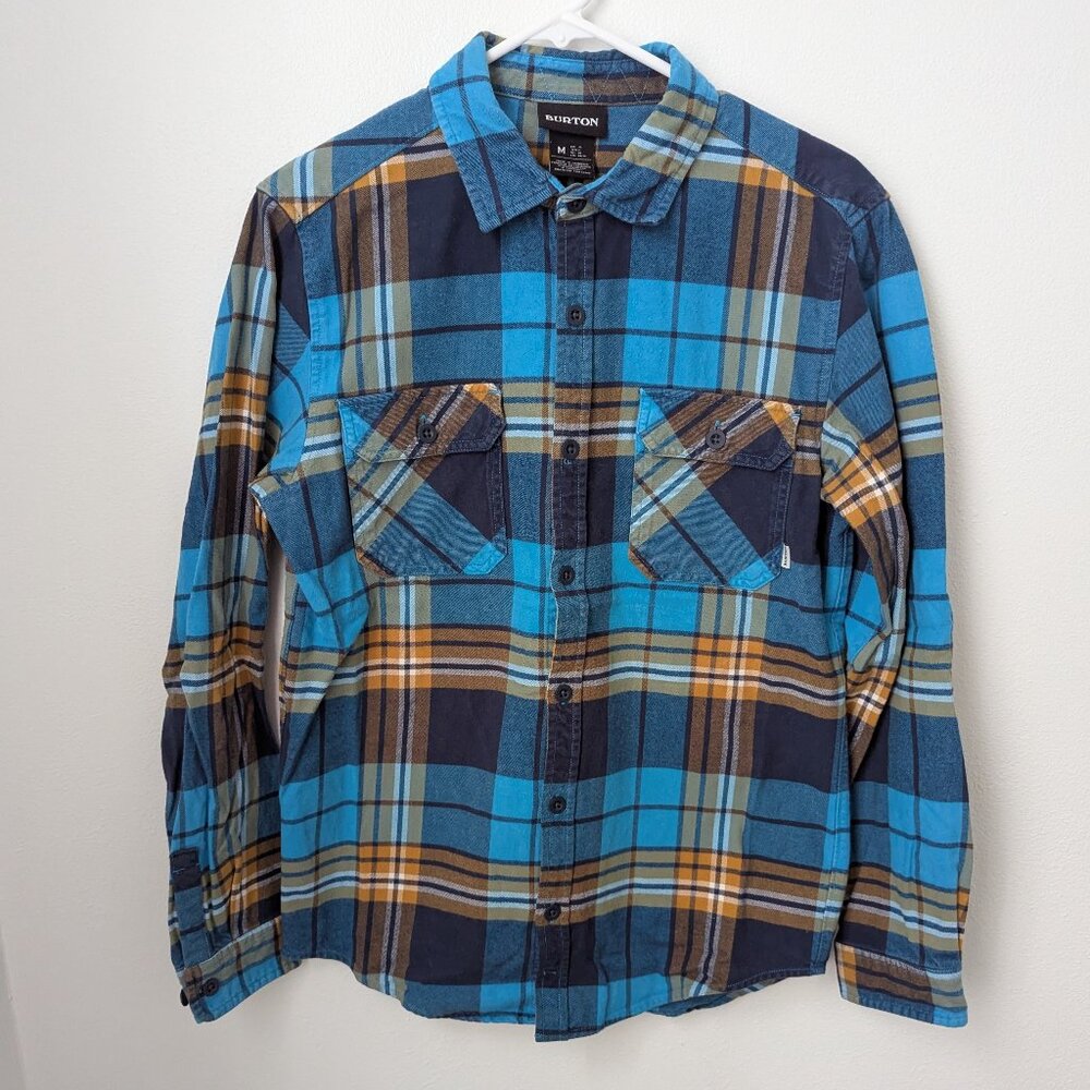 Vintage Y2K Burton Heavy Plaid Button Down Shirt, Medium